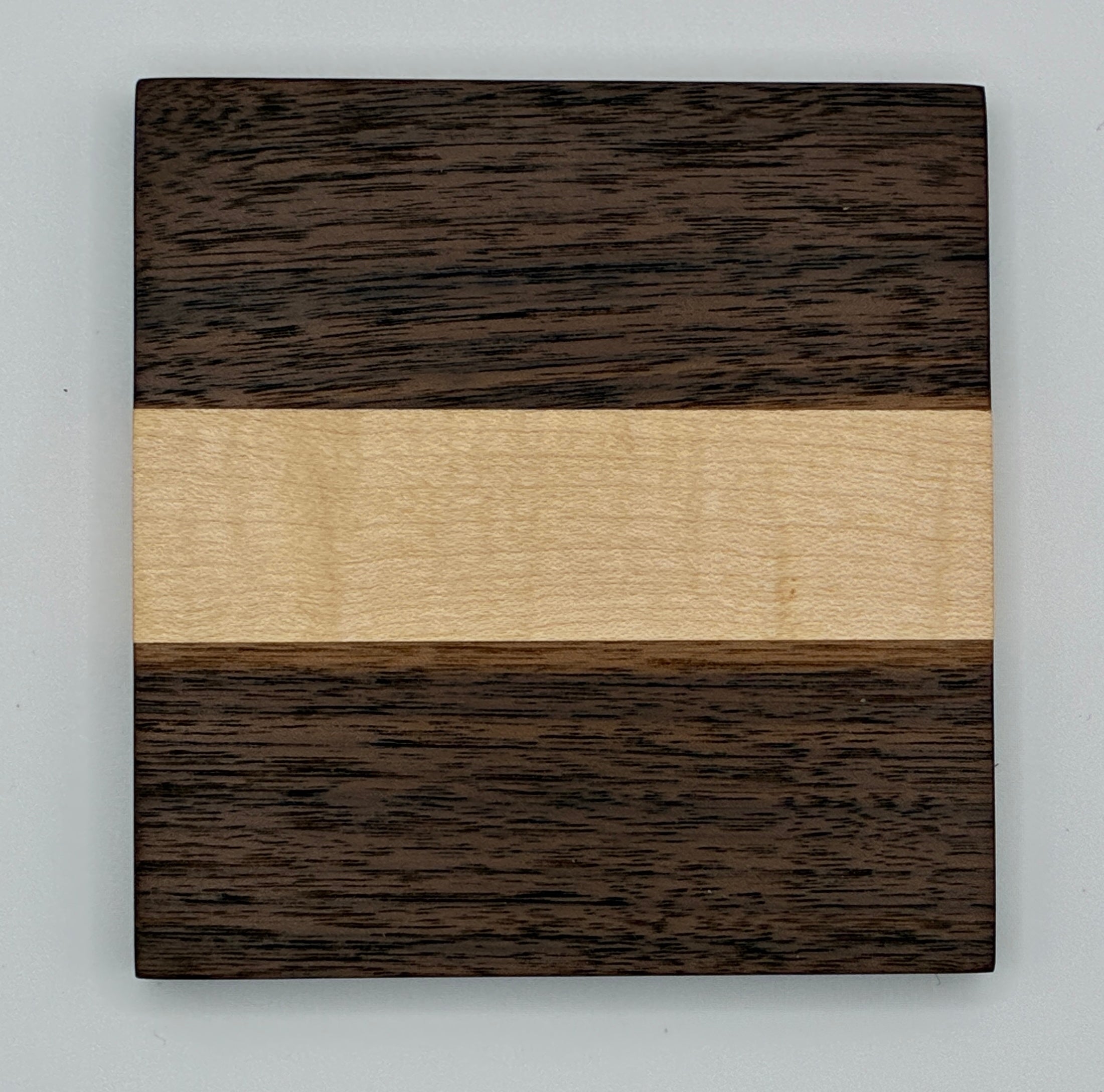 Black Walnut and Maple Wood Coaster Set